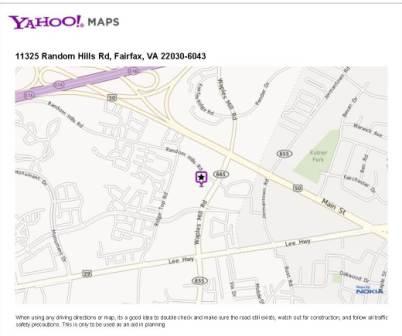 click image to get directions from yahoo maps